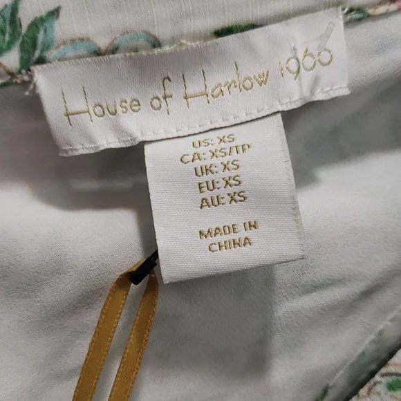 House of Harlow 1960 NWT Floral Tiered Chiffon Maxi Dress, XS - Picture 3 of 10